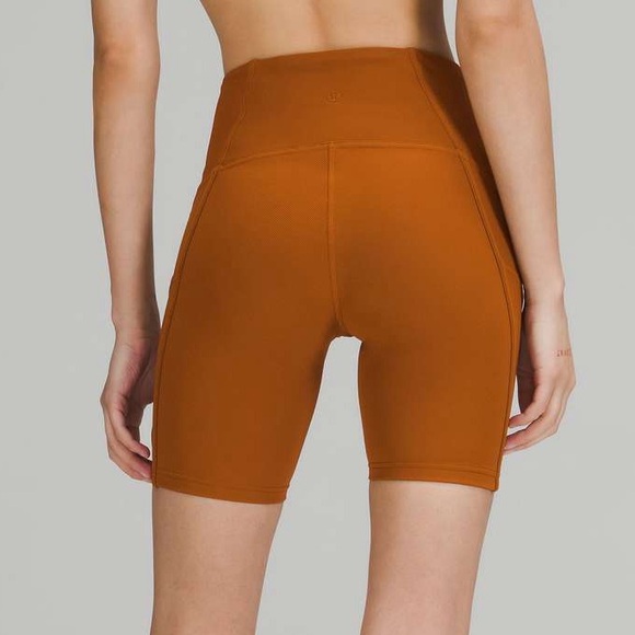 NWOT LULULEMON RIBBED HIGH RISE YOGA BIKE SHORTS - Picture 7 of 7